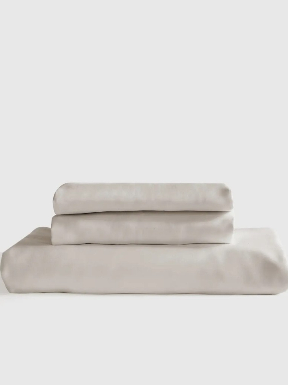 QUINCE Bamboo King Fitted Sheet Set 2 Pillow Cases, In Color Sand, NWOT